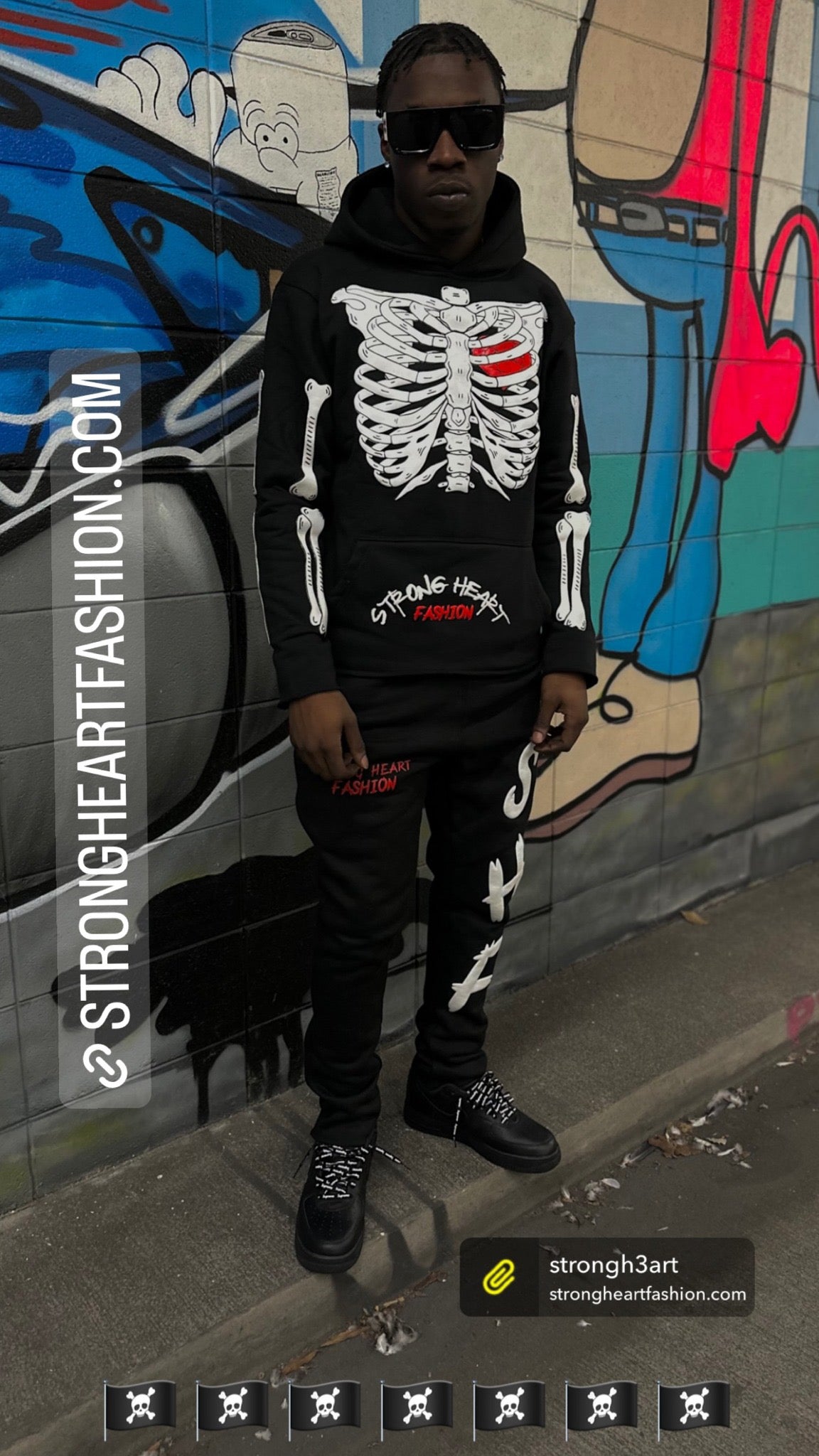 Black SHF Hoodie